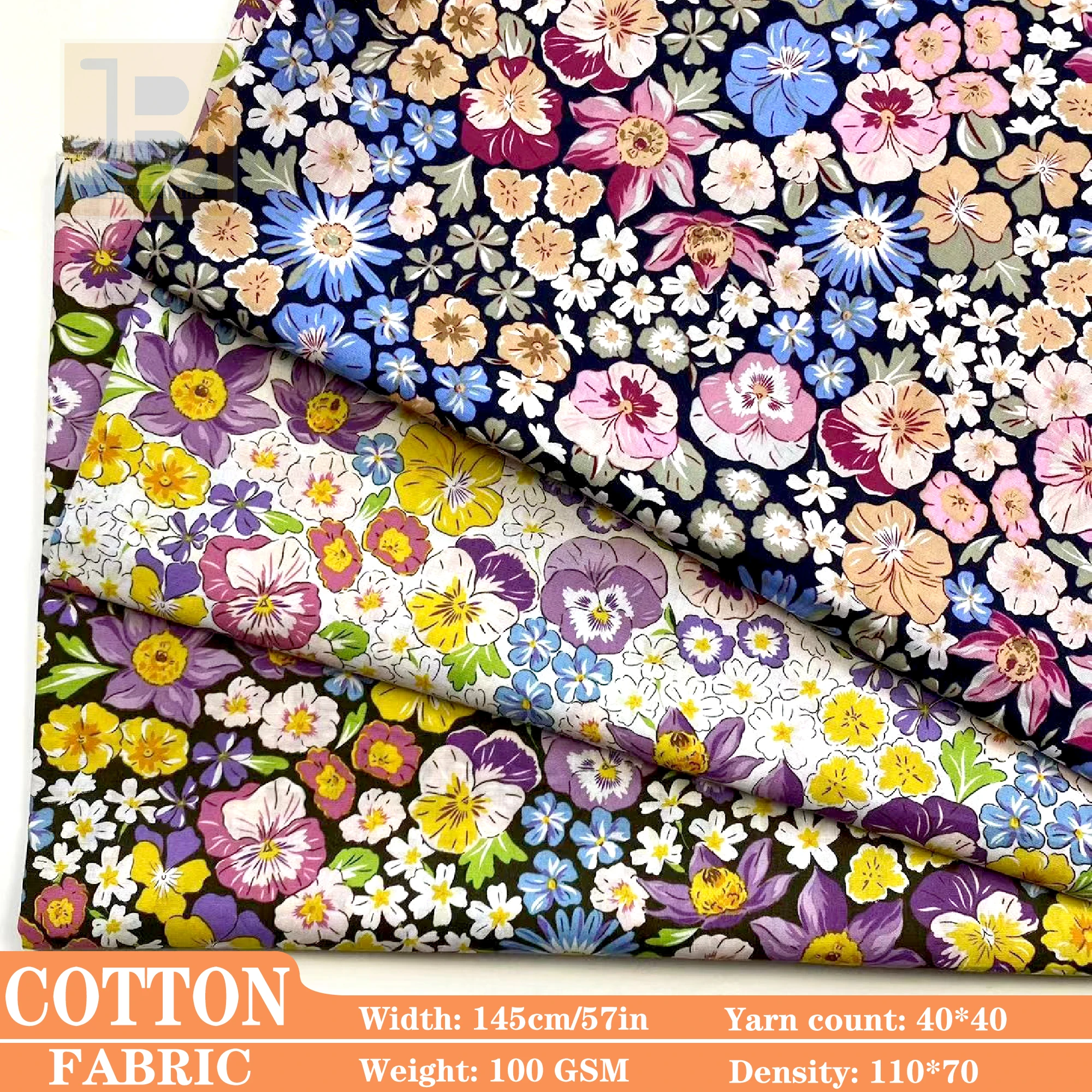 

Cotton Tana Lawn Liberty Print Fabric，40s Cotton for Kids, Women's Dresses, Loungewear & DIY Sewing Designer Cloth (by Meter)