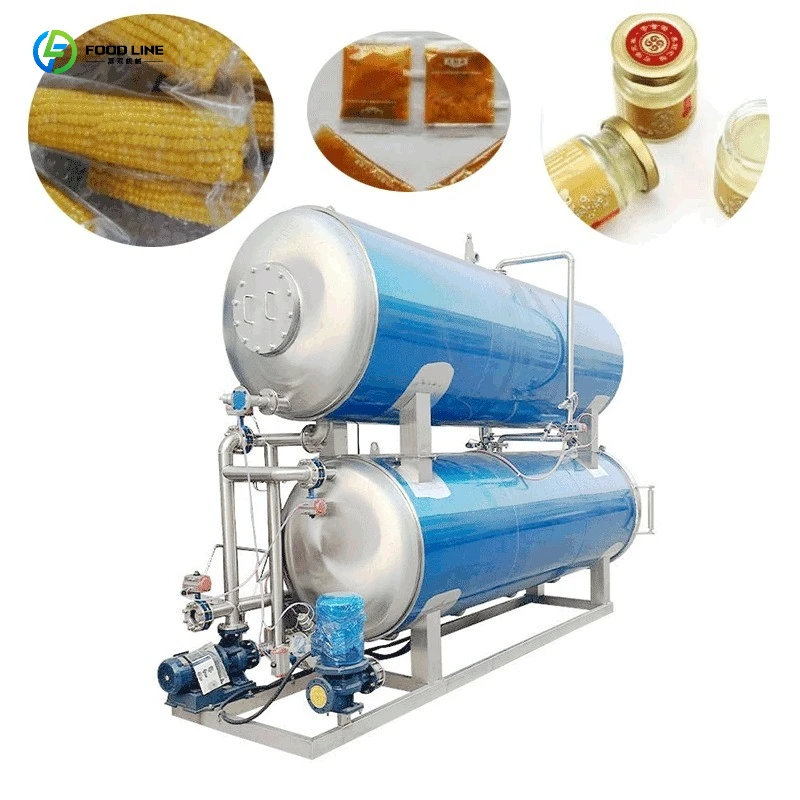 High-Efficiency Canned Beef Sauce High-Temperature Large Food Sterilizer Mutiple Models Support FL Customized