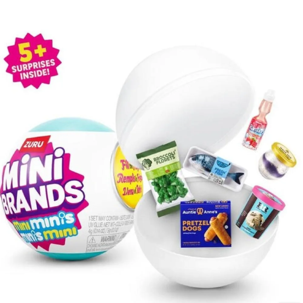 Zuru Mini brand filled refrigerator Mini Display Toy Children's Blind Box Miniature toy Set Girl Gift
