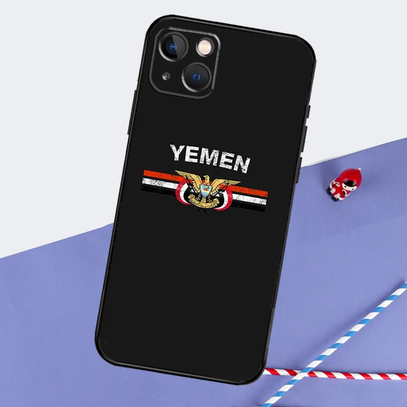 Yemen Flag Phone Case For iPhone 16 15 11 12 13 14 Pro Max Mini XS XR X 7 8 Plus Soft TPU Cover