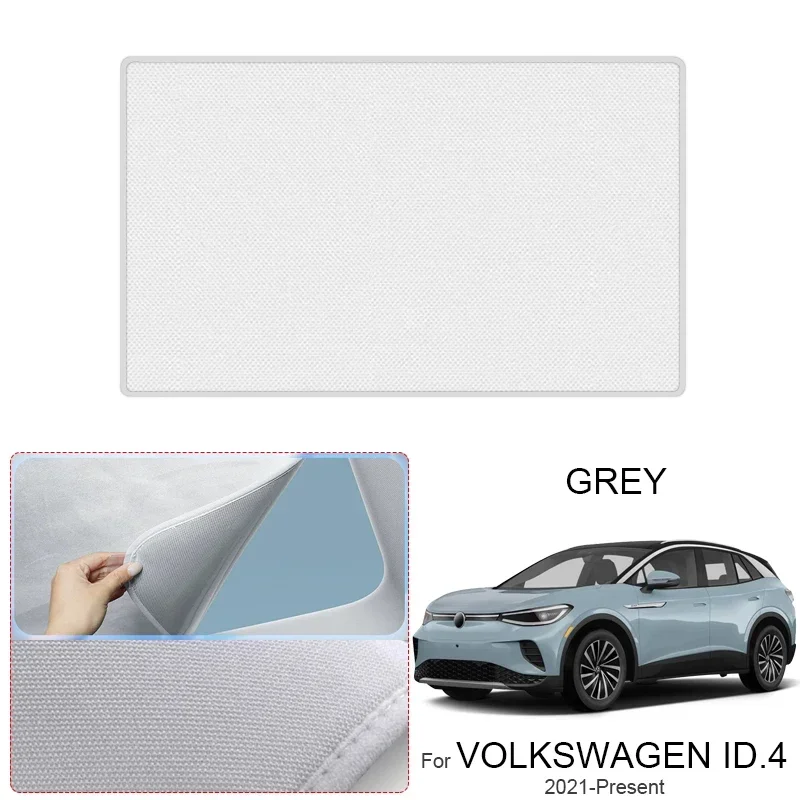 

Car Suede Fabric For VOLKSWAGEN ID.4 2021-Present Anti-UV Electrostatic Adsorption Sunroof Sunshade Heat Insulation Skylight