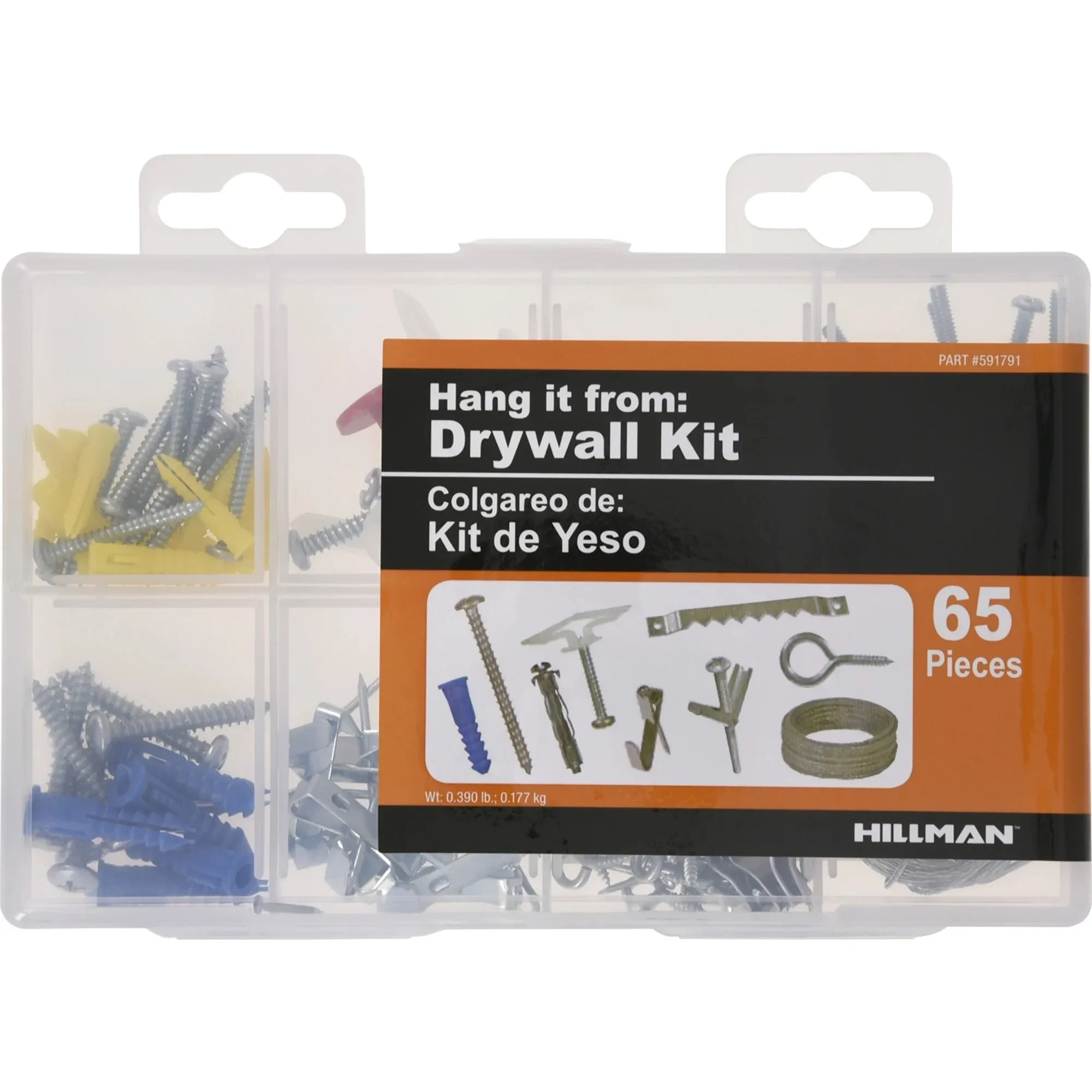 Kit grucce per cartongesso Hillman (65 pezzi)