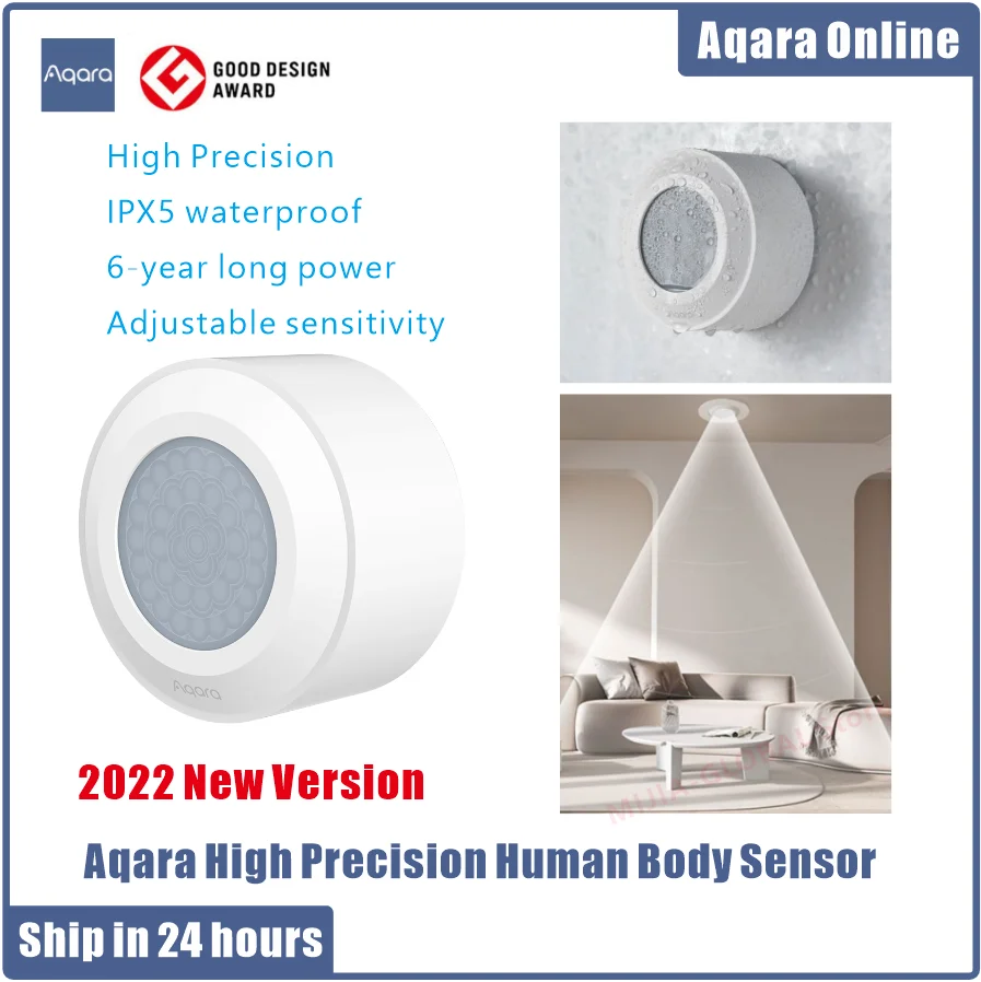 Aqara High Precision Human Sensor Body Sensor Motion ZigBee 3.0 Wireless Movement Connection IPX5  Waterproof Work With Homekit