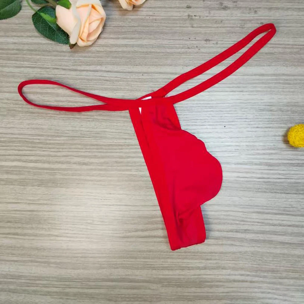 

Men One Rope Belt Gay Sissy Pouch G-strings Thong Underwear For Hot Man Low Rise T-back Erotic Mini Thongs Summer Men's Panties