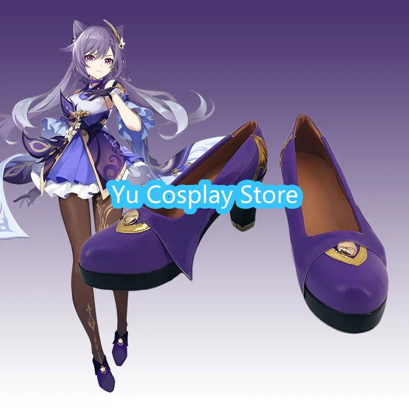 Yu Cosplay Store Keqing-zapatos de Cosplay para hombres y mujeres, accesorios de disfraces de juegos de Anime, Carnaval y Halloween