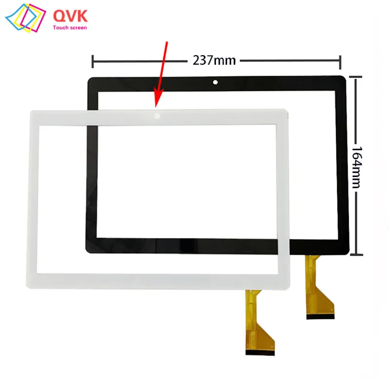 10.1 Cal nowość dla tabletu VEIDOO T12 pojemnościowy ekran dotykowy Digitizer czujnik zewnętrzny szklany Panel 237*164mm