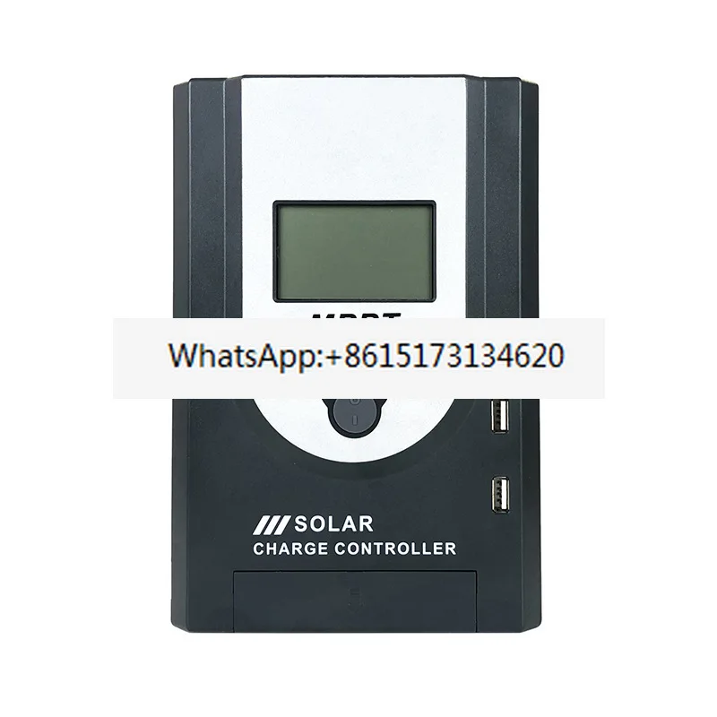 

Solar remote control controller 10A-50A automatically recognizes 12V/24V photovoltaic mppt
