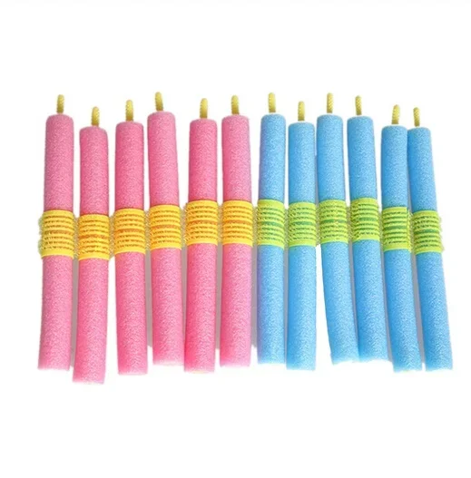 12pcs Lot Curler Makers Soft Foam Anion Bendy Twist Curls DIY Styling Hair Rollers Cling Tool for Women Accessories