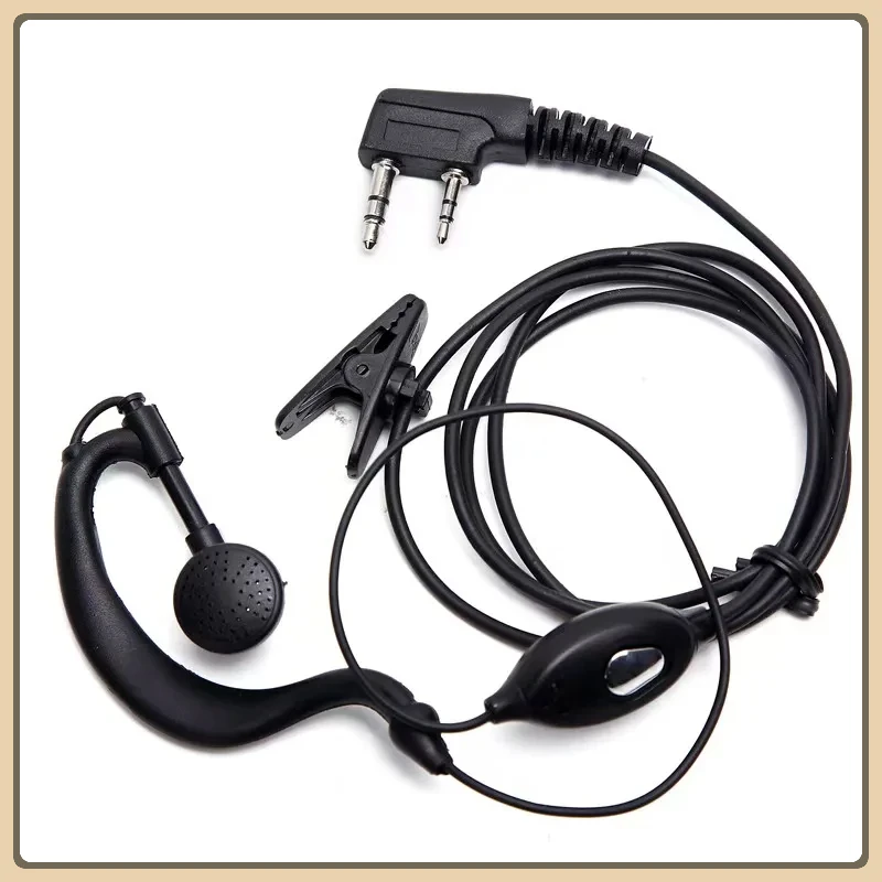 

Baofeng Walkie Talkie Headset 992 G-Shape Headset Corded Two-Way Ham Radio Headset for UV82 BF888S UV5R Quan Sheng UV