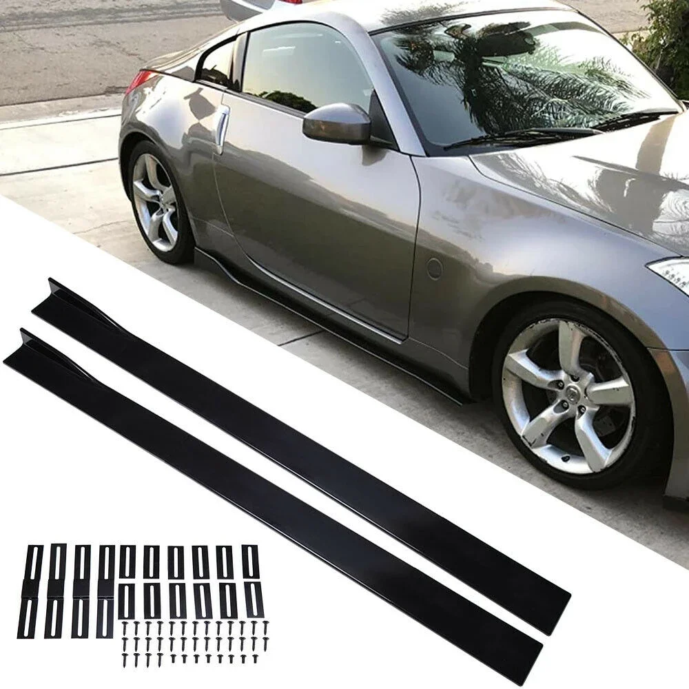 2M Side Skirt Extension Universal For Nissan 350Z 370Z Altima Maxima 300Z Apron Splitters Lip Winglet Body Kit Car Accessories