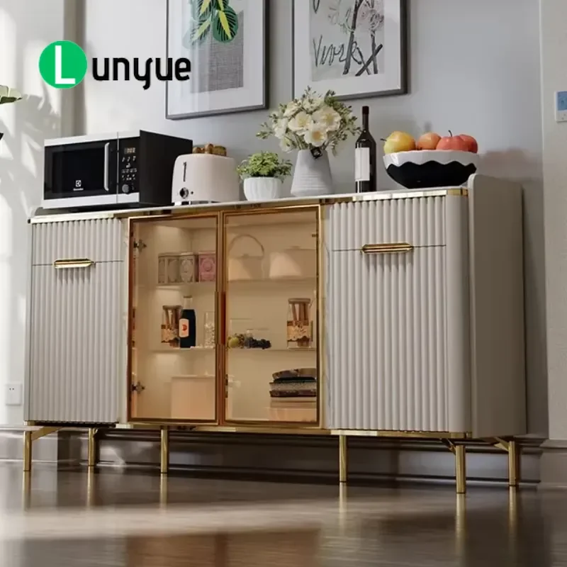 Modern Dresser for Living Room Luxury Handles Simple Aesthetic Storage Cabinet Premium Furniture Home Decor Organization
