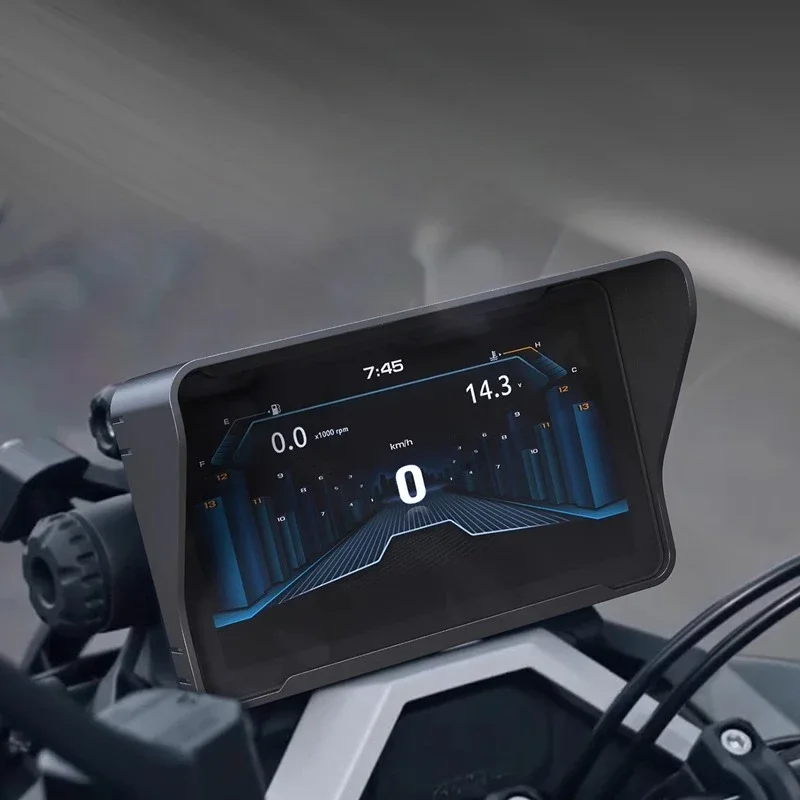 Pelindung Layar Reflektif Lampu Motor Pedal Dashboard Lens Hood untuk Shengshi 368G 2024-2026