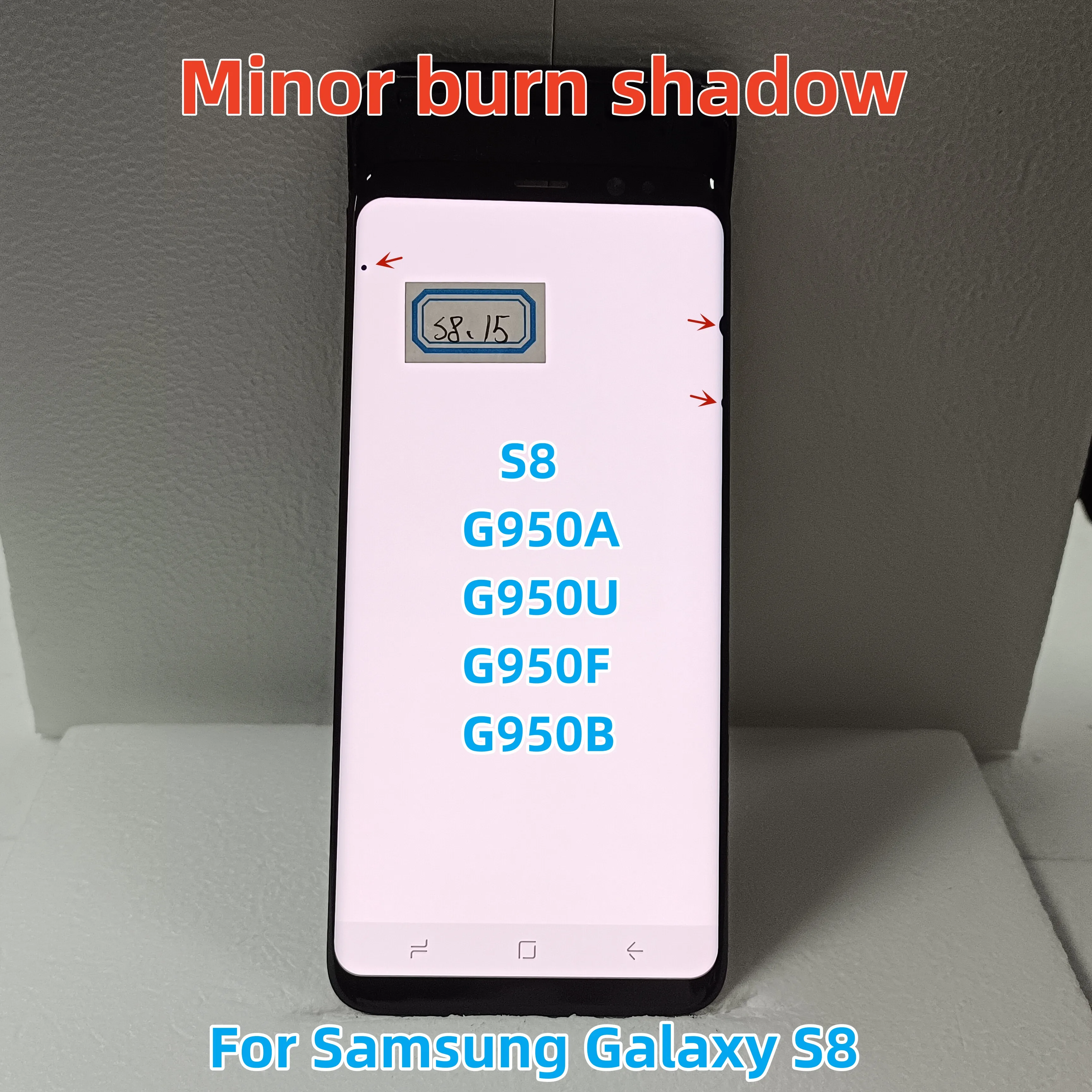 

5.8" Amoled For Samsung Galaxy S8 Lcd Display SM-G950 G950A G950F Touch Screen With Defect Digitizer Panel Assembly For S8 G950U