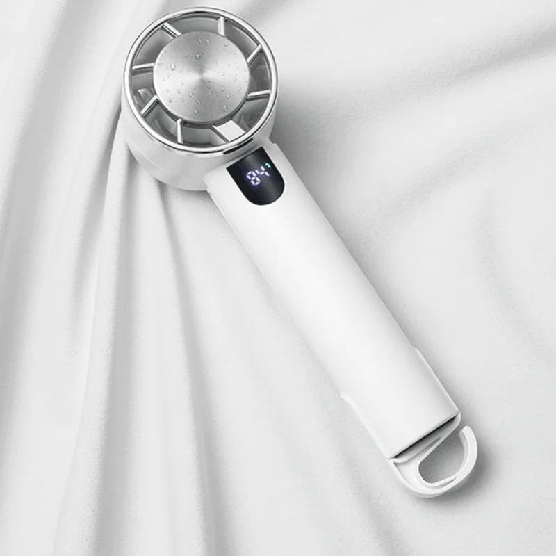 

Мини-портативный вентилятор, ручной полупроводниковый охлаждающий вентилятор, 3-скоростной маленький настольный вентилятор, перезаряжаемый через USB для девочек и женщин, путешествия в помещении