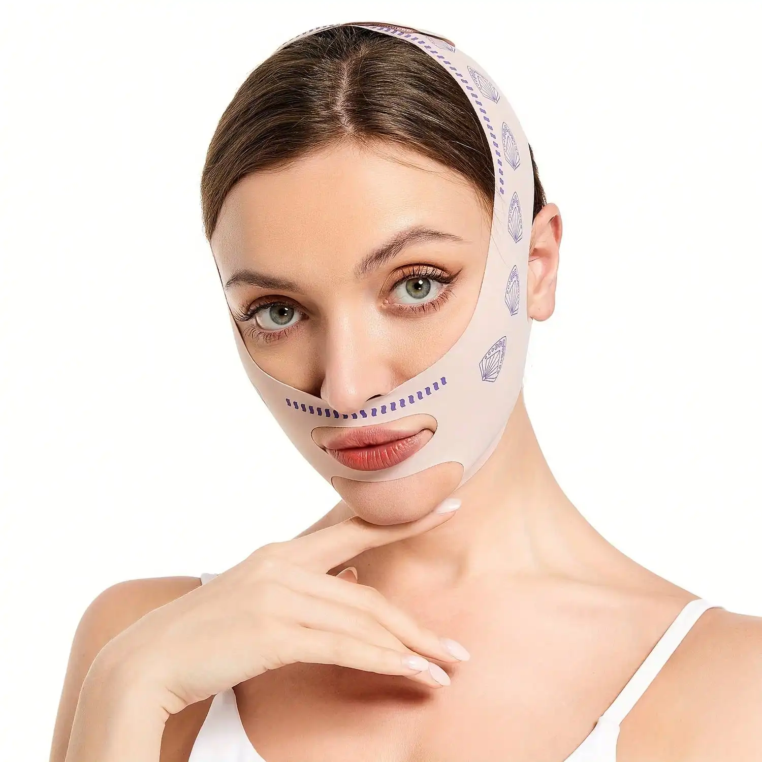 Ceinture de Lifting du visage pour masque de Lifting du menton, ceinture de beauté de Lifting du visage en V adaptée, 1 pièce