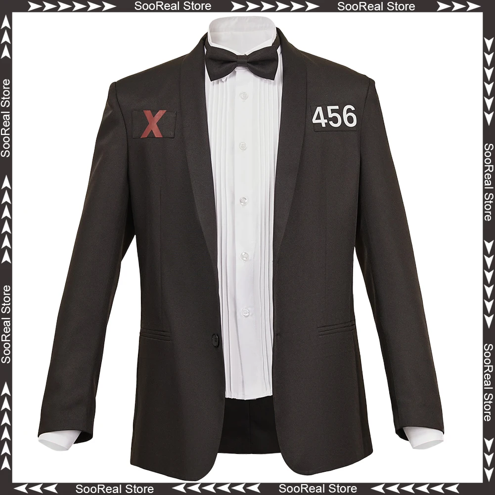

Calamari SG 3 No. 456 Player Cosplay Fantasy Jacket 2025 Korea TV Costume Disguise Adult Men Roleplay Fantasia Party Outfits