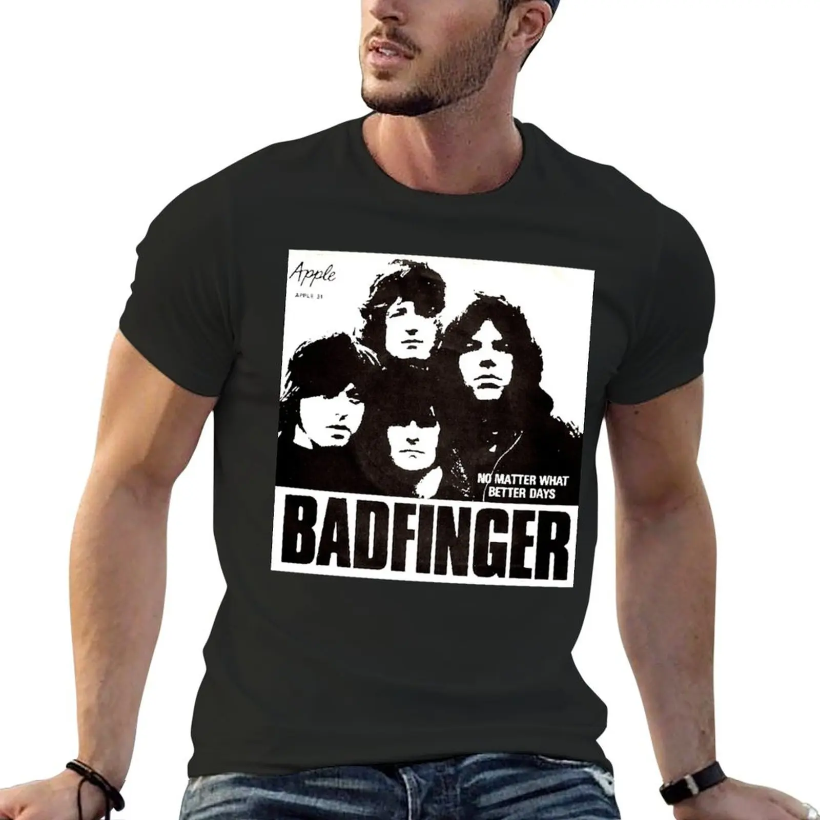 

No Matter What, Power Pop, Classic Rock, 1970, Classic Alternative, Badfinger T-Shirt heavyweights blacks mens designer t shirt