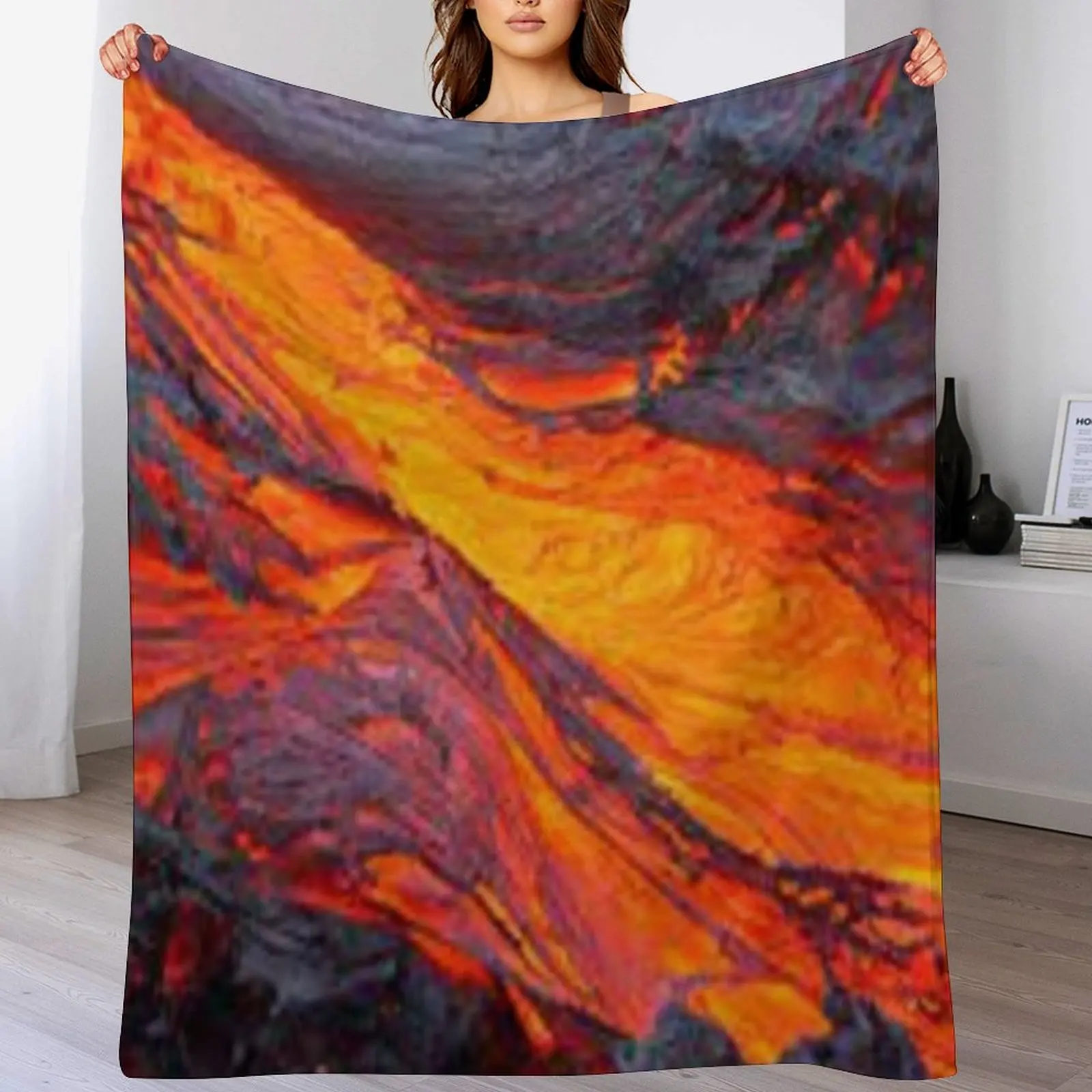 torrent of lava Throw Blanket Thin Giant Sofa Blankets