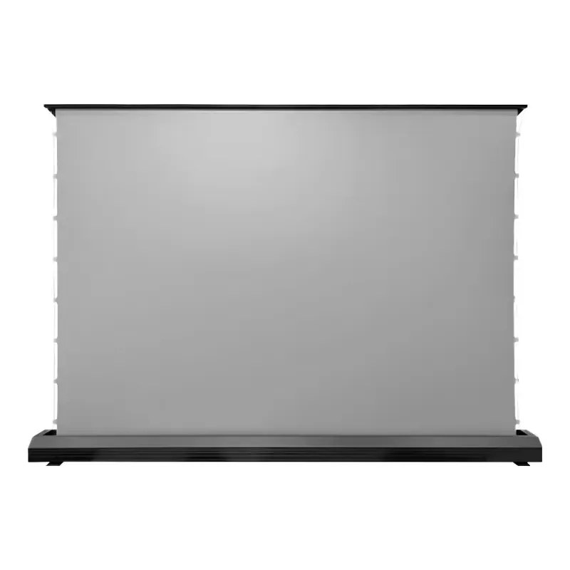 100 Inch Electric ALR Black Diamond 16:9 Portable PVC Fabric Projection Screen Motorized Floor Rise Anti-Light Features