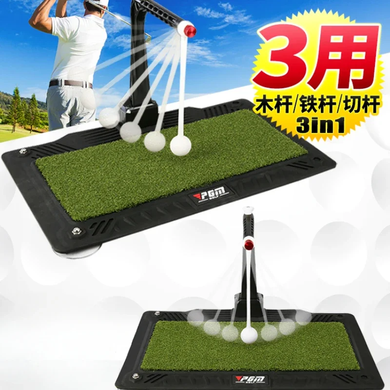 360 ° rotativa impacto trainer para golfe indoor, flat strike pad