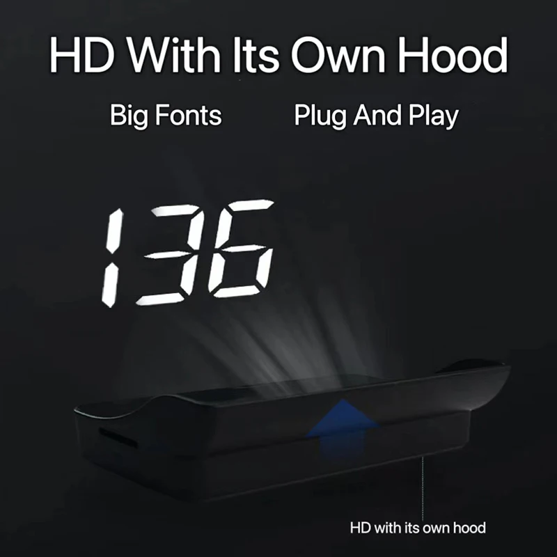 Nuovo Display Head Up per auto V9 HUD esclusivo KMH/MPH Automotive Universal