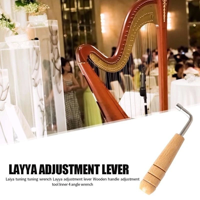 Music Instrument Wrench Handle Wrench Adjustment Wrench for Home Lyre Harp