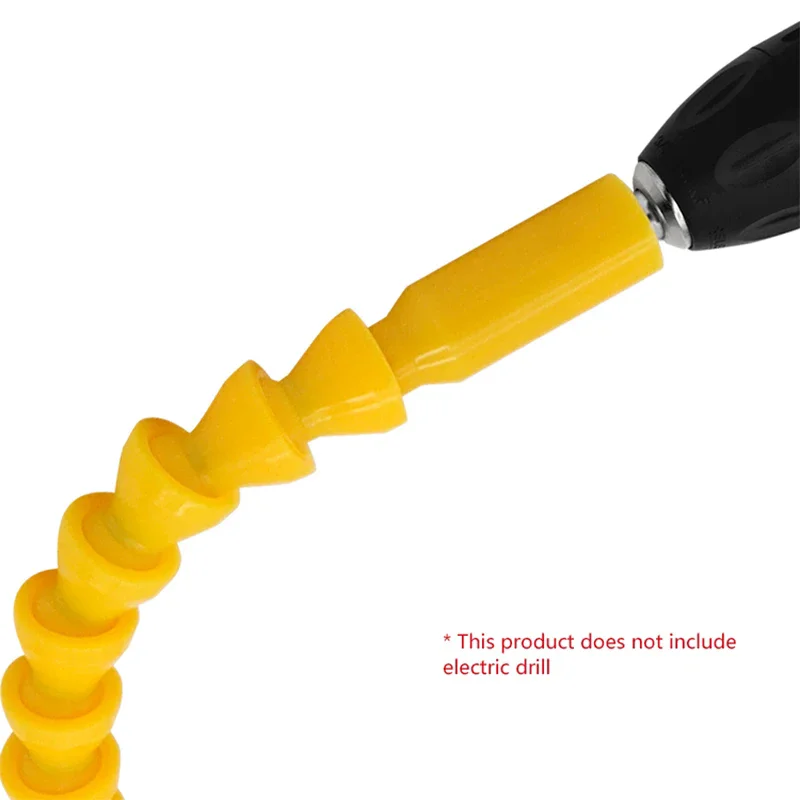 Internal Hexagonal 300mm Bending Extension Hose  Paired With 10Pcs Screwdriver Bits+60mm Extension Rod