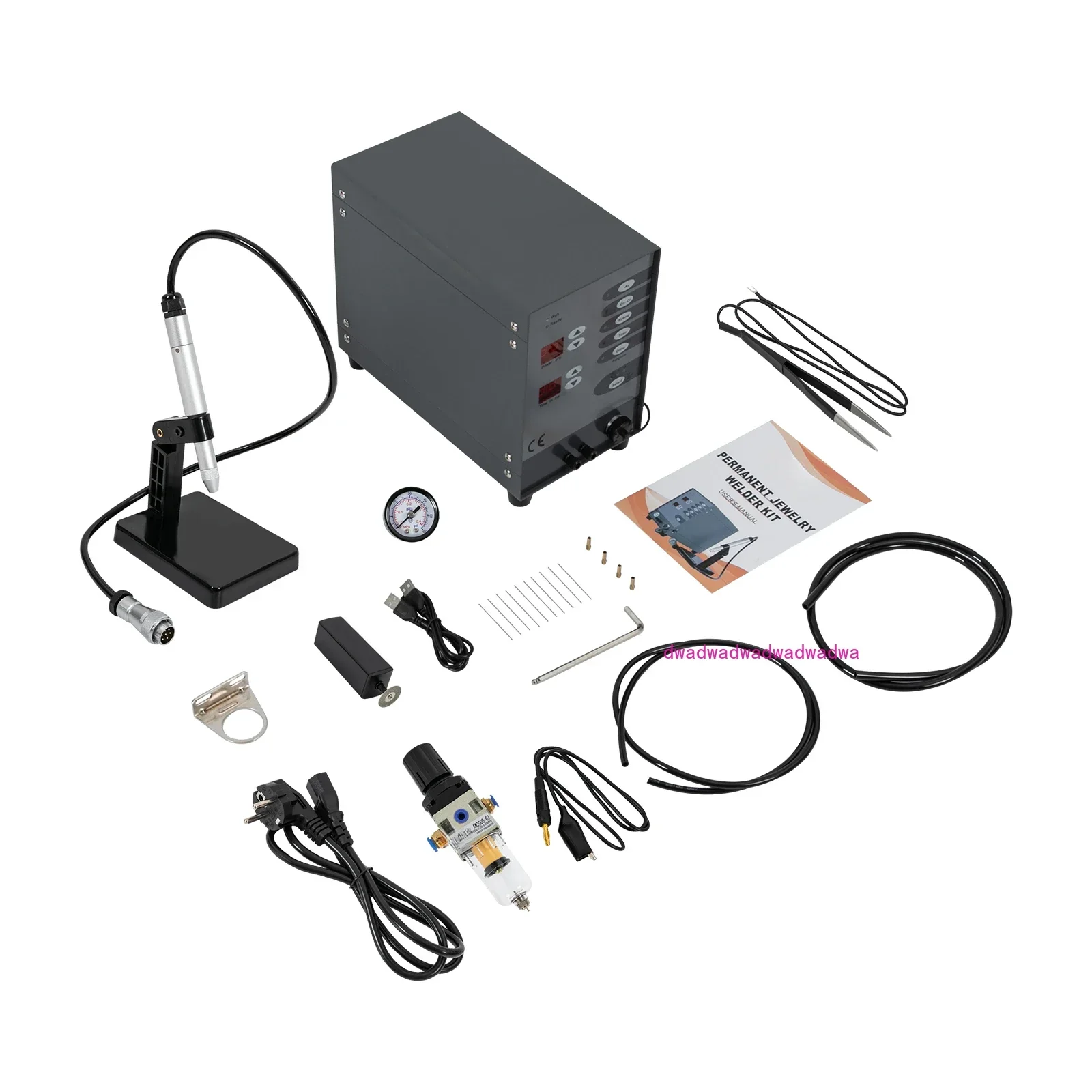 100W Automatic Spot Welding Machine 50A-600A Pulse Argon Arc Welder Jewelry Welding Repair Tool LCD Screens 220V/110V