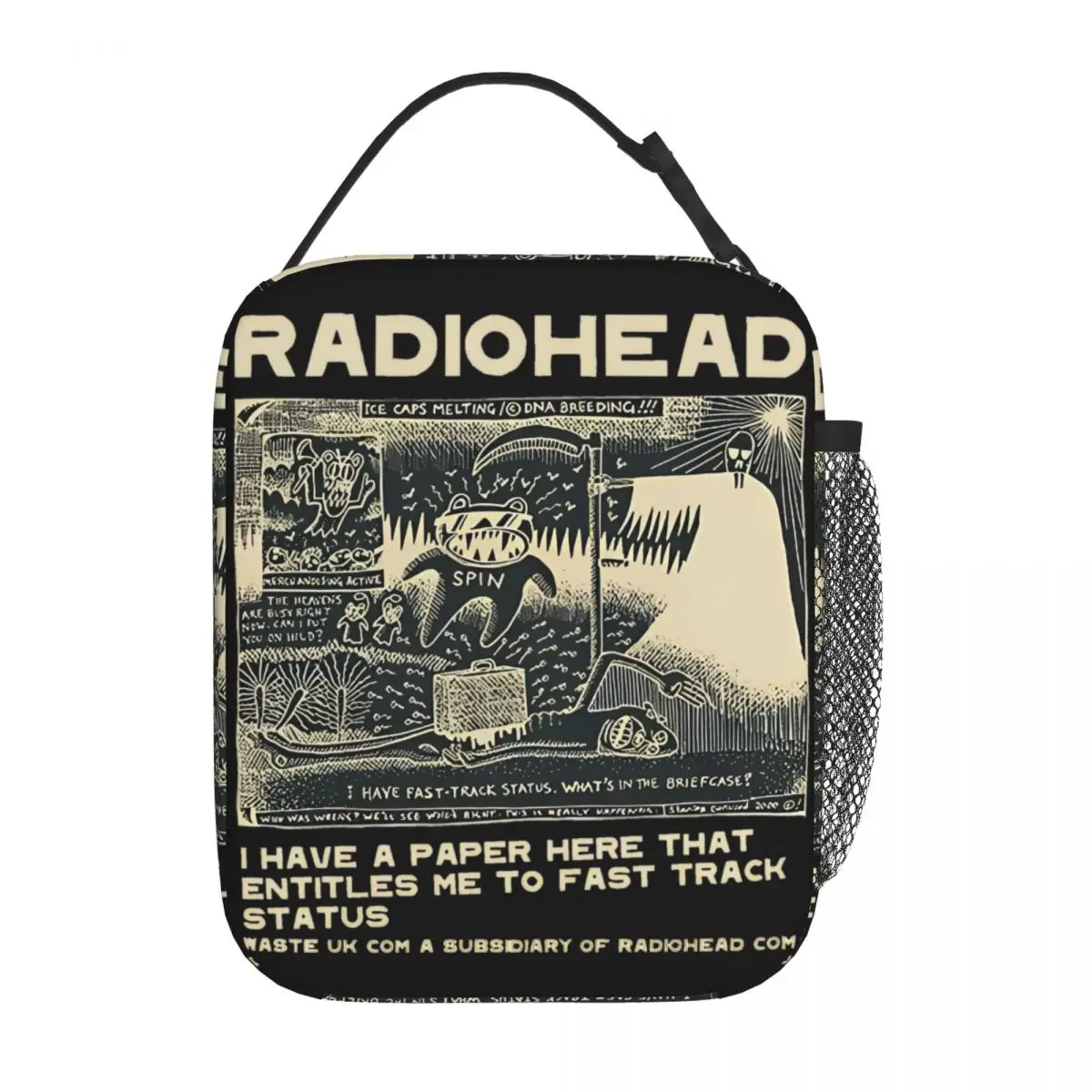 Rock Band Radioheads Product Insulated Lunch Bags For School Office Storage Food Boxes Portable Cooler Thermal Lunch Box