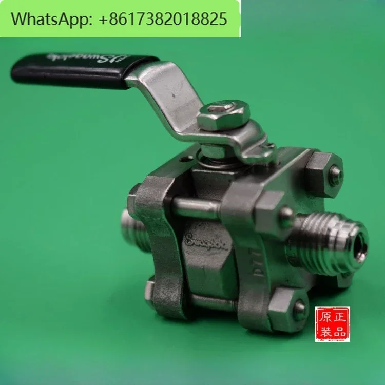 SS-62TVCR4 3 Piece 60 Series Ball Valve 1/4 in VCR Seal Fitting