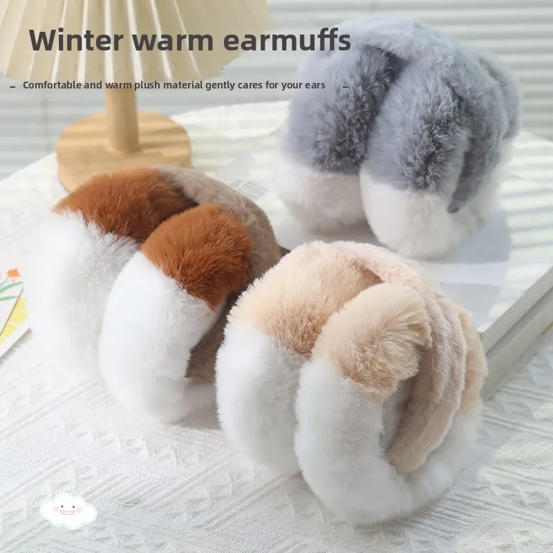 غطاء للأذنين شتاء شتاء دافئ رائجة البيع النساء لطيف غطاء للأذنين واقيات الأذن مكافحة تجميد الأطفال النسخة الكورية همبرغر غطاء الأذن