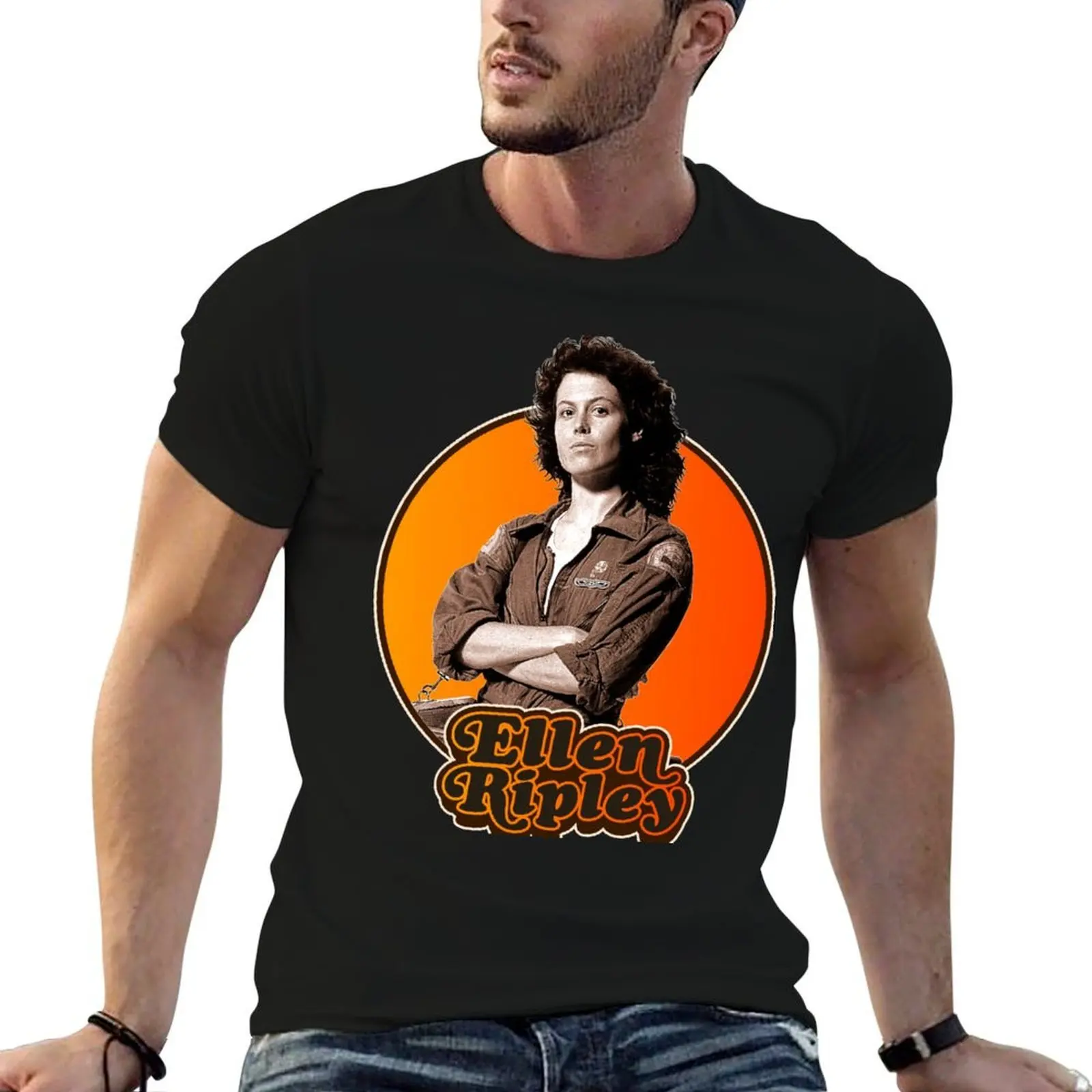 Retro Ellen Ripley Alien Tribute T-Shirt Man t-shirt anime shirts men graphic