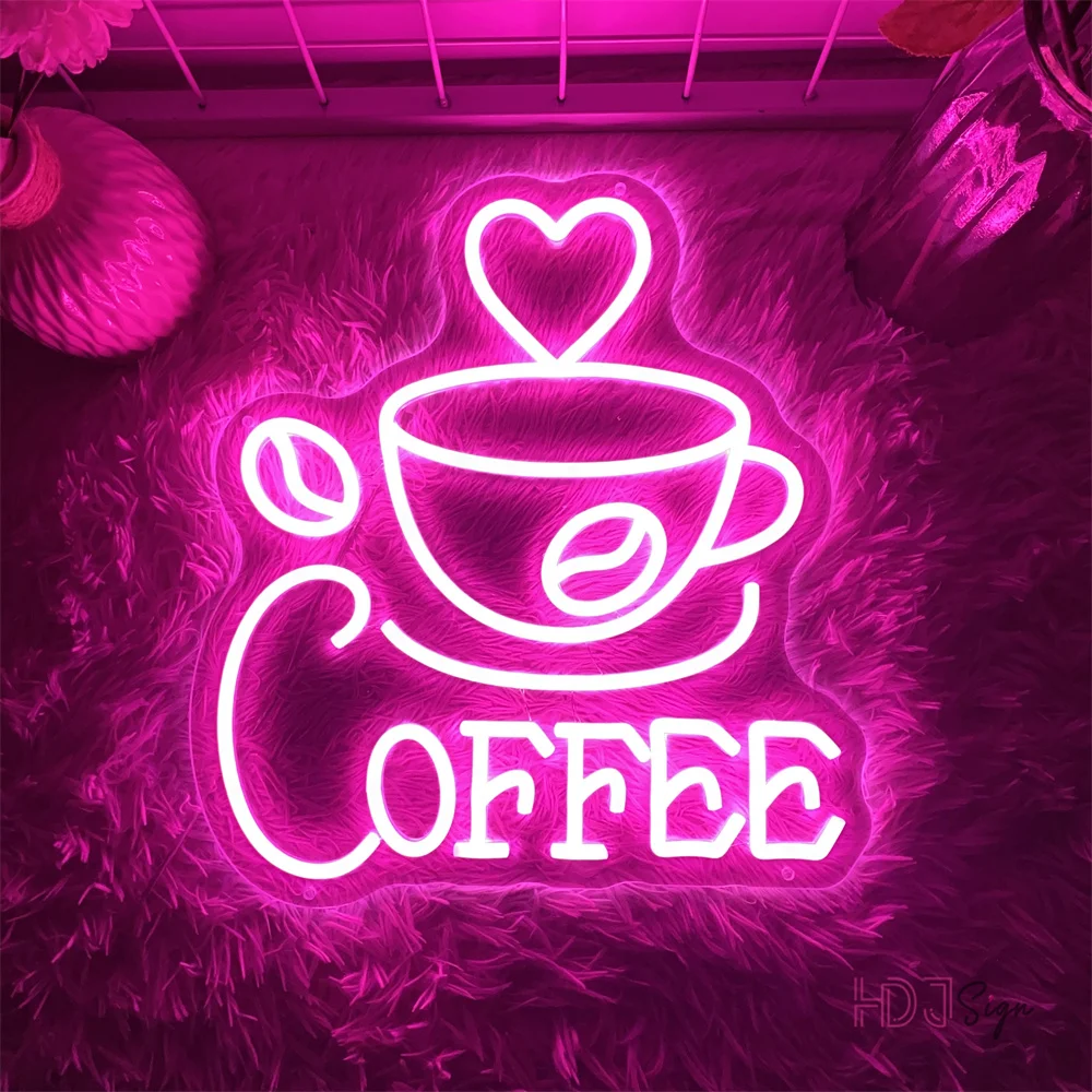 Coffee Bar Neon Led Sign Cafe Pantry Neon lights Signs Coffee Shop Room Decor For Pantry Cafe Bar Decoration Neon Lights USB