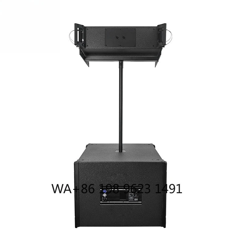 Speaker Profesional Dual 15 Inch 700W RMS 105dB Sensitivitas Tinggi Kayu Lapis PA Outdoor