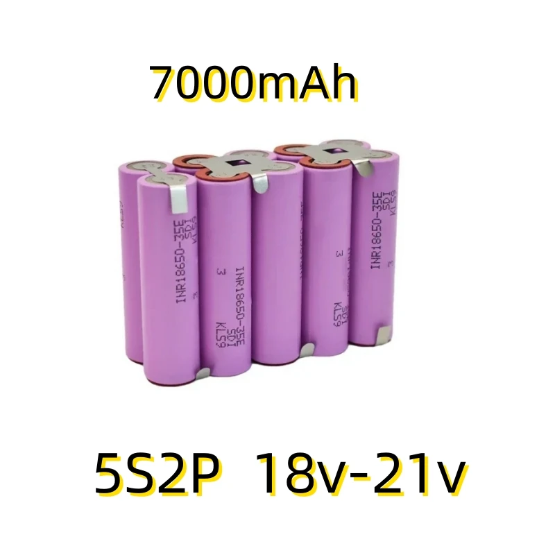 20A 18650 35E 3500mAh 7000mAh 3S 4S 5S 6S 8S 7.4V 12.6V 14.8V 18V 25.2V 29.6V for Screwdriver Batteries Weld Battery Pack