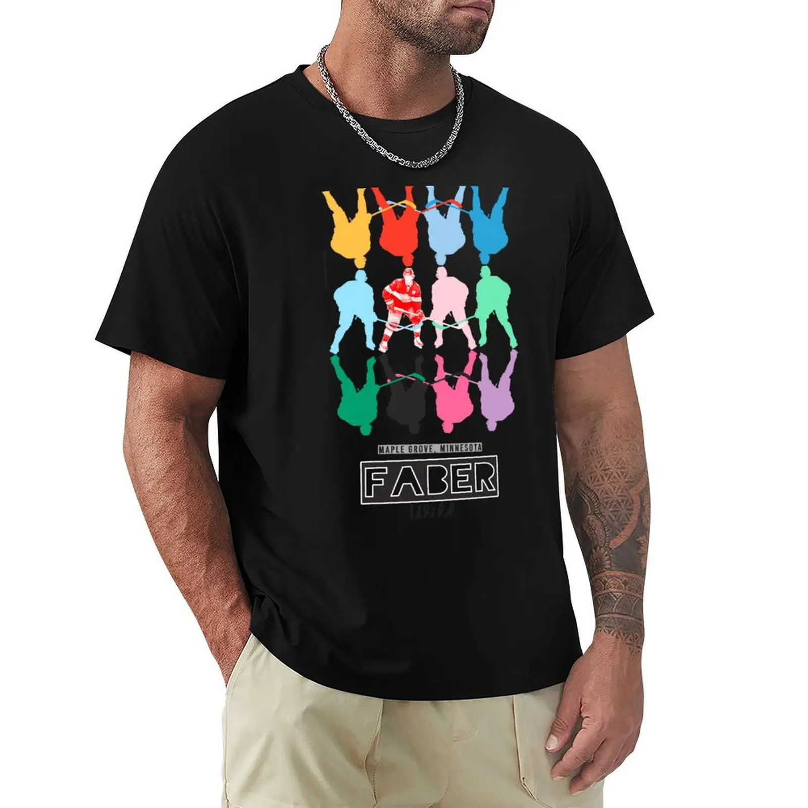 

Brock Faber Vintage Poster T-Shirt anime clothes funny costumes mens cotton t shirts