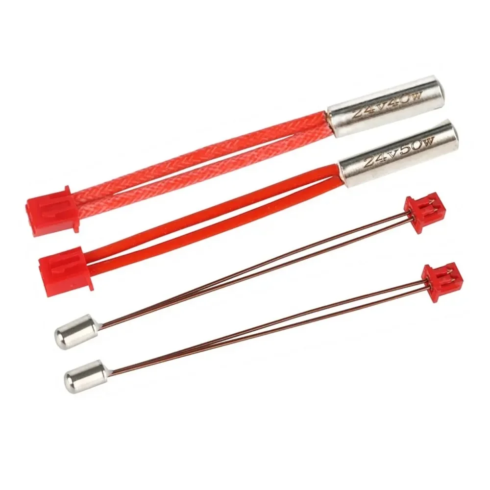 3Pcs 40/50W 24V Cartridge Heater 300°C NTC100K Thermistor Heating Tube for Ender 3 S1 / S1 Pro 3D Printer