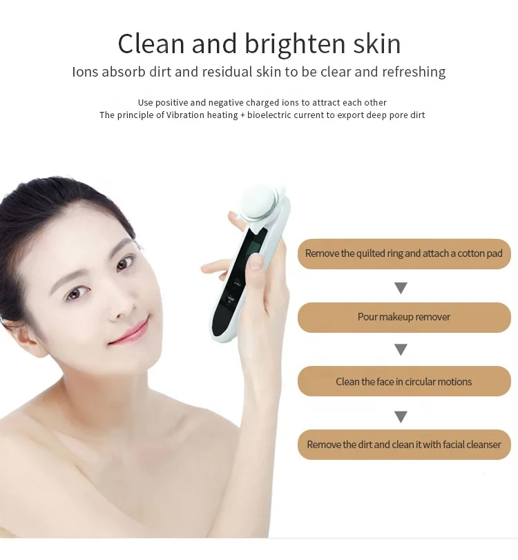 NYSmart Library Home Use Mini Ems Meso Portable Rejuvenation Machine Hand Facial Massager Beauty Device