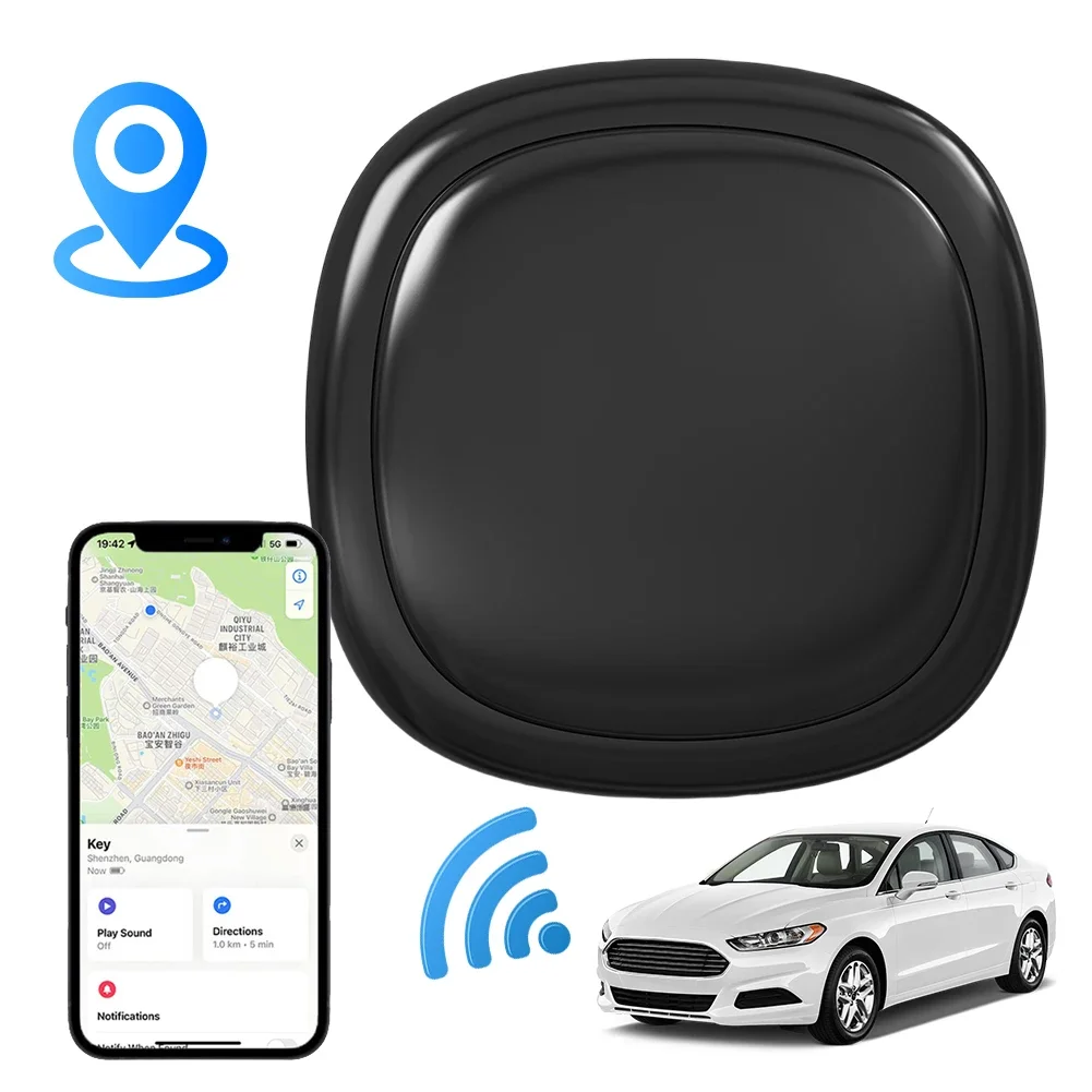 Smart Bluetooth GPS Tracker Magnetic Car Tracker Device Anti-Lost Car GPS Tracking Device Locator Car Key Pet Kids Finder