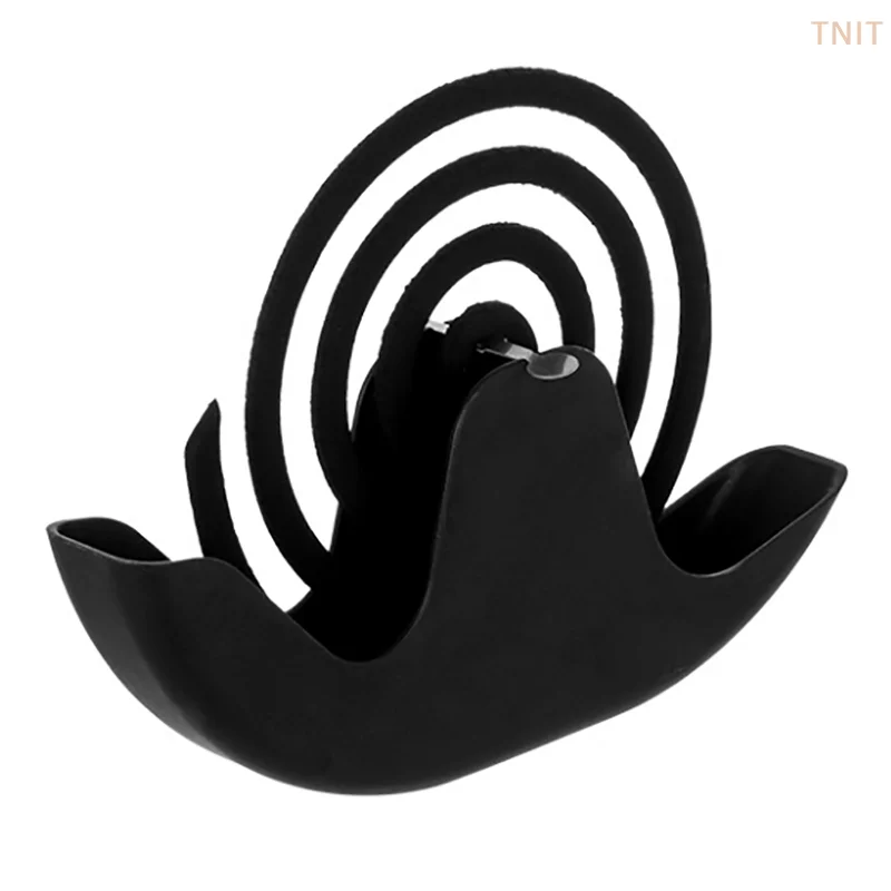 [J] 1PC Snails Mosquito Coil Holder With Tray Nordic Style Spiral Summer Day Plastic Mosquito Repellent Incenses Rack Plate Home