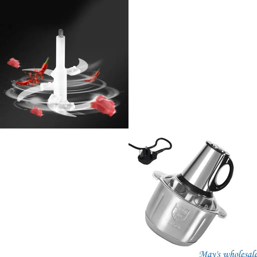 Electric and Vegetable Grinder for Home Cooking Adjustable Speed Setting Mincer 5L Capacity Processor 448A