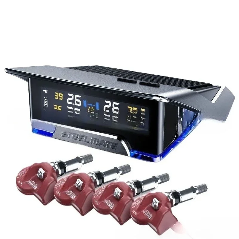 X3 car tire pressure monitor, wireless solar fatigue tire adjustment reminder, internal and external detector