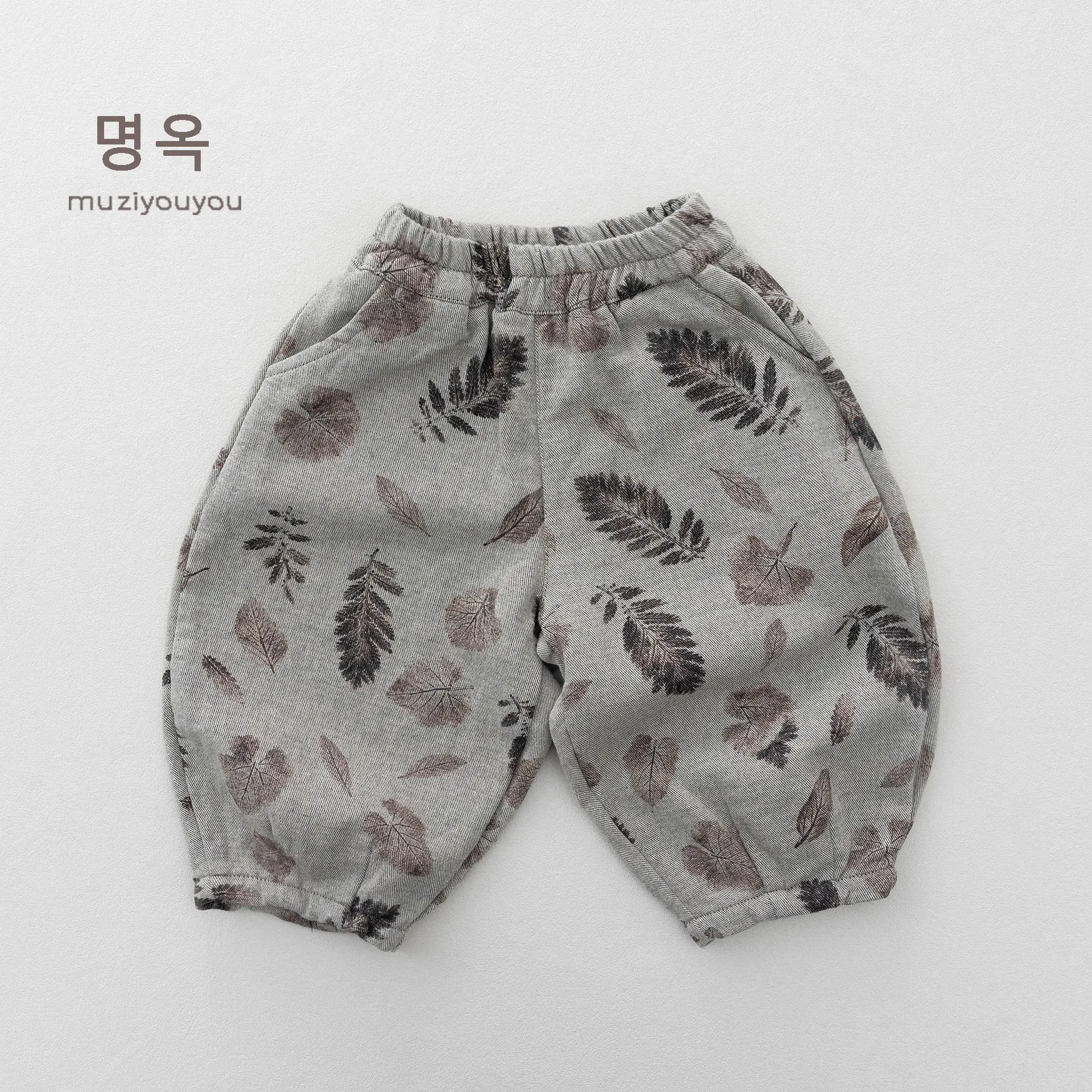 2026 Autumn New Children Casual Pants Boys Loose Trousers Girls Vintage Print Lantern Pants fashion Harem Pants Kids Clothes