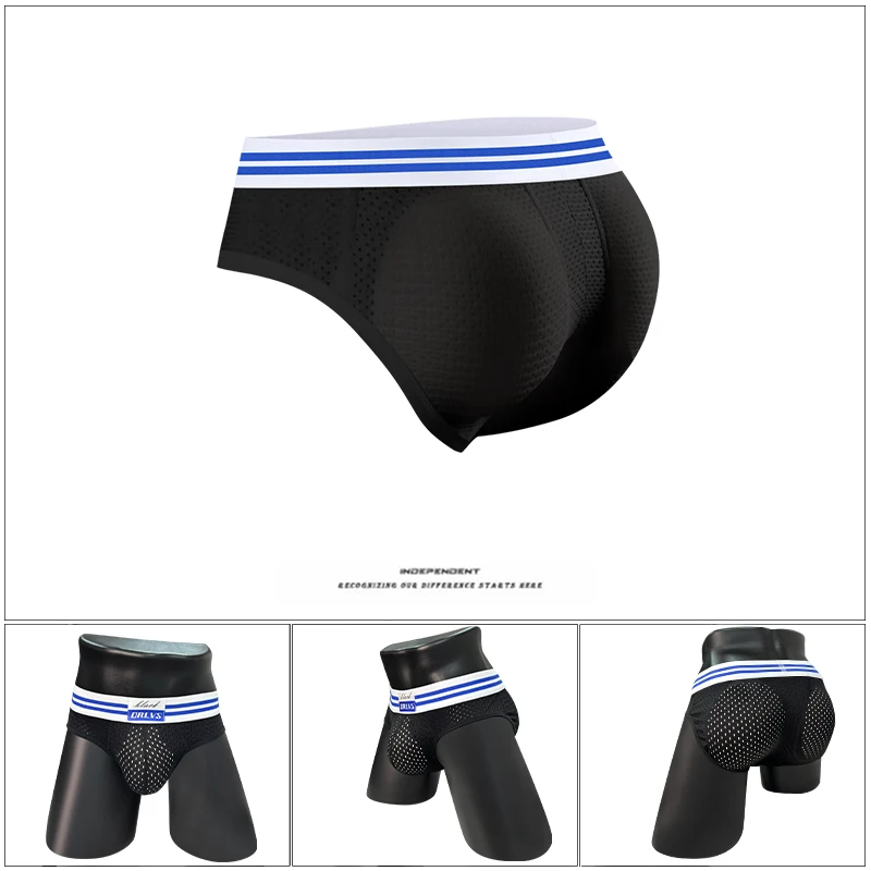

2 PCS Men's Nylon Solid Color Briefs Breathable Gay Briefs Comfortable Breathable Soft Low Waist Sexy Slim Youth Underwear