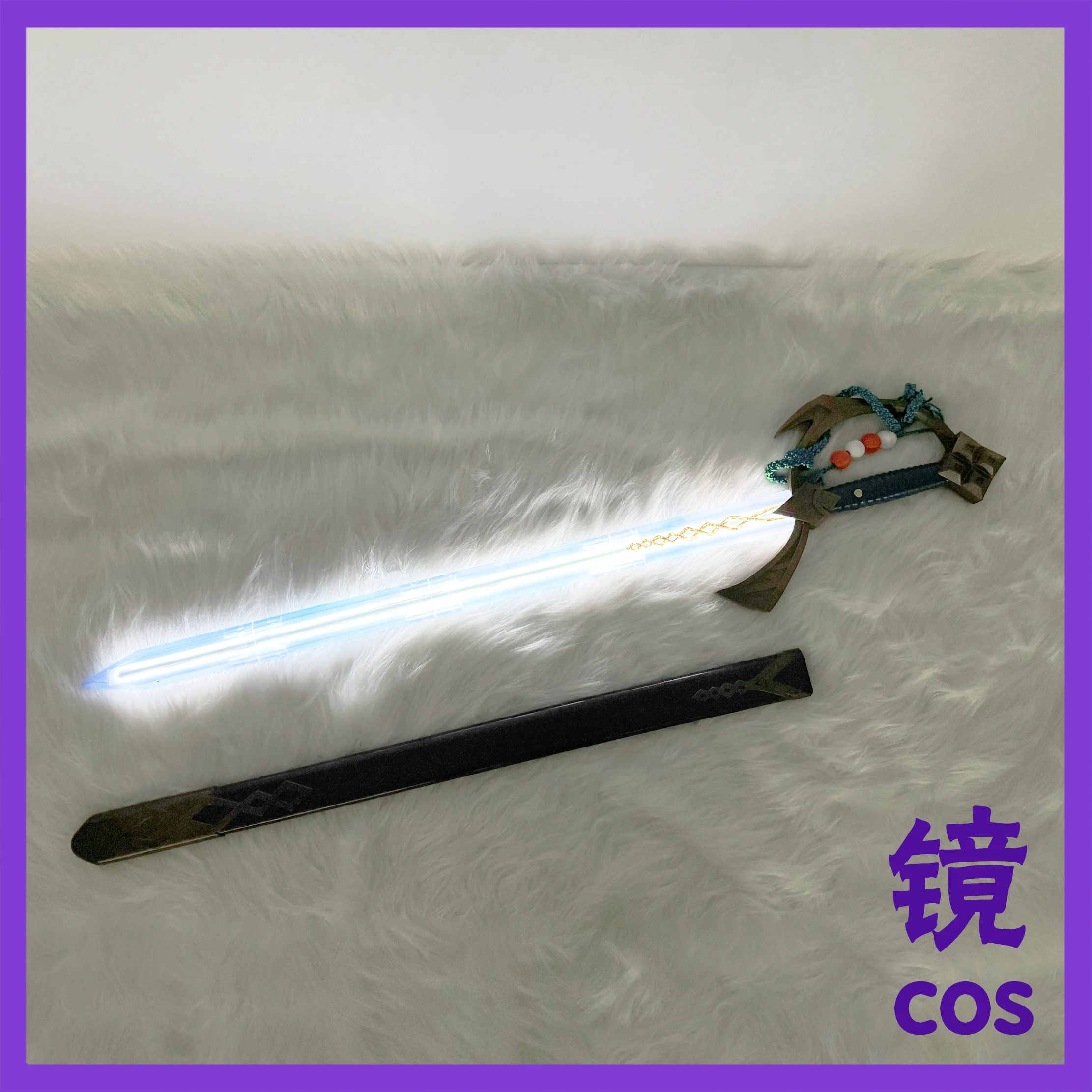 

SilverAsh The Reignfrost Sword Game Arknights Luminous Props Cosplay Replica Prop for Halloween Carnival Fancy Party