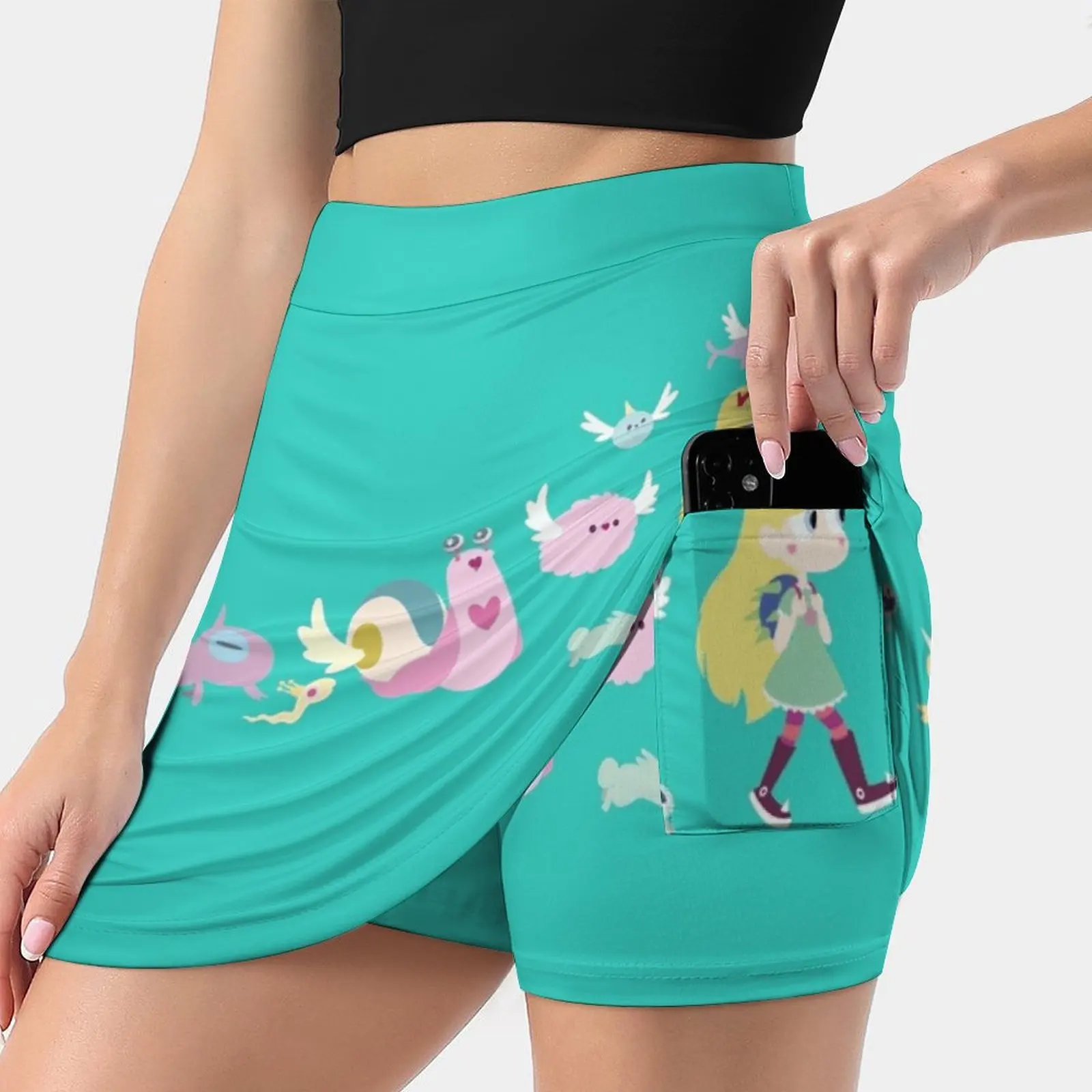 Jupe pantalon Y2K pour femmes, vêtements d'été, Style Kpop, avec poches, étoiles, Vs Forces maléfiques, Marco Svtfoe, mignon, 2022