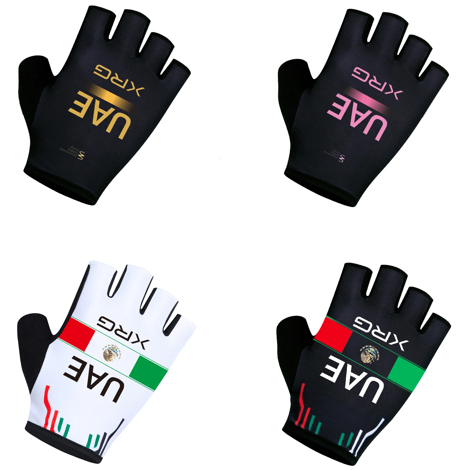 Pro Team Alpecin 2027 Breathable Cycling Gloves New UAE Road Bike Gloves Men Sports Half Finger Anti Slip MTB Bicycle Glove