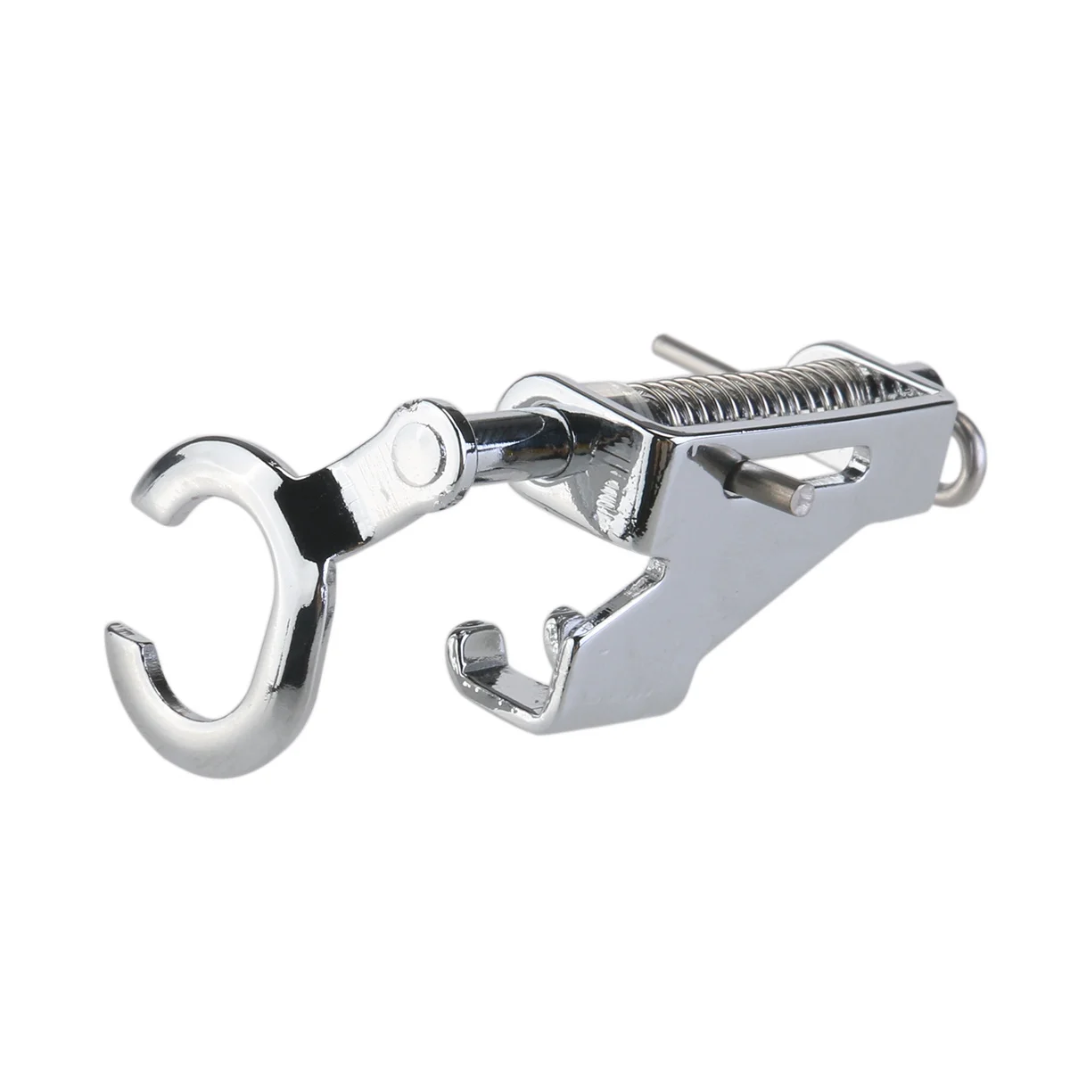 Calcador de bordado de dedo aberto para máquina de costura, pé de enrolar para acolchoamento de metal, compatível com máquinas domésticas de haste baixa