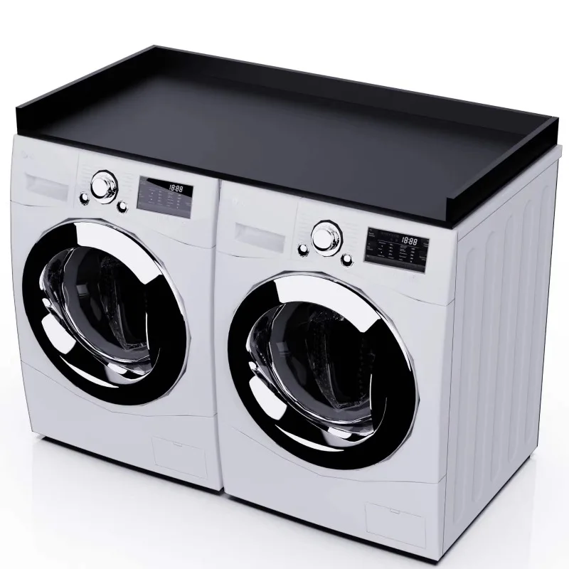 

Wooden washer dryer countertop, wooden drawer storage protector for laundry