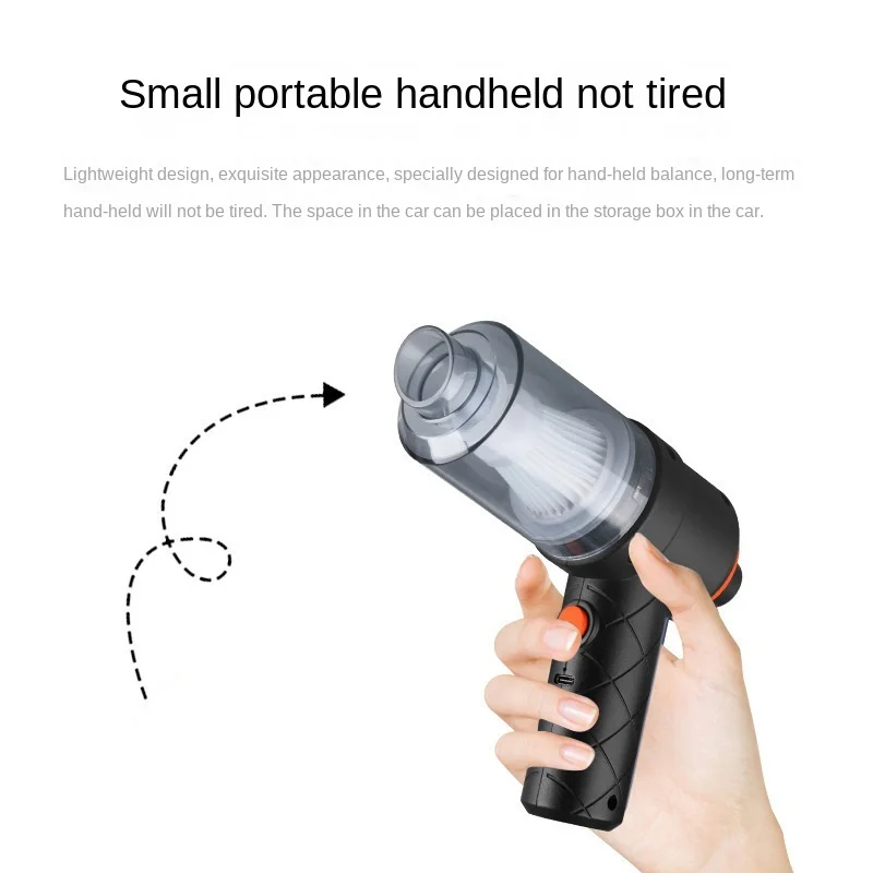 

Mini Portable Cleaner Cordless Handheld Vacuum Cleaner Dual Use Fully Automatic Power Cleaning Appliance for Home and Car